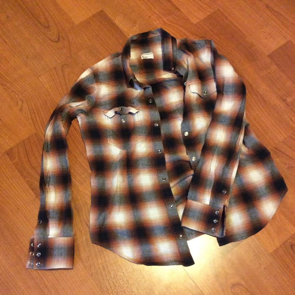 Plaid Club Monaco Shirt